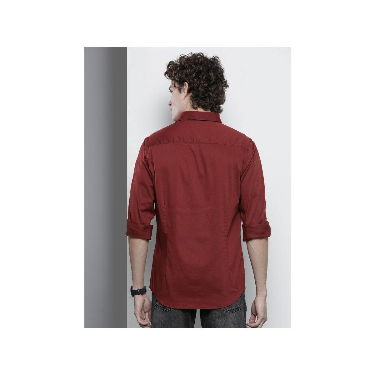 قميص سادة بقصة سليم فيت-men-clothing-shirts-image-3