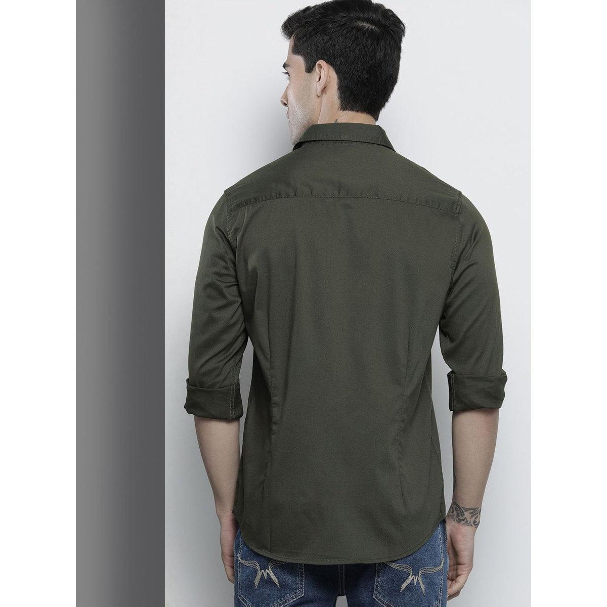 قميص سادة بقصة سليم فيت-men-clothing-shirts-image-4
