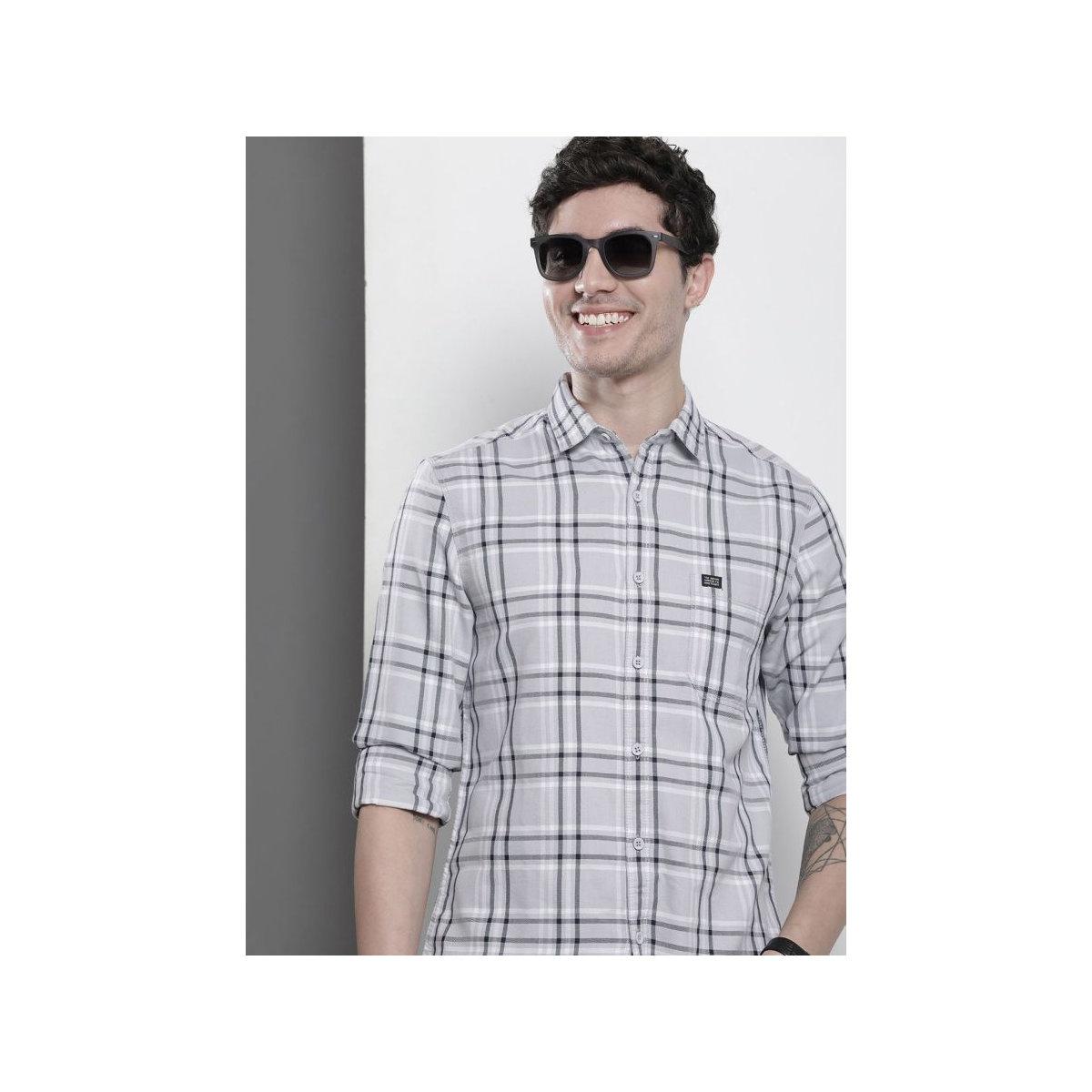 قميص بطبعة مربعات-men-clothing-shirts-image-1