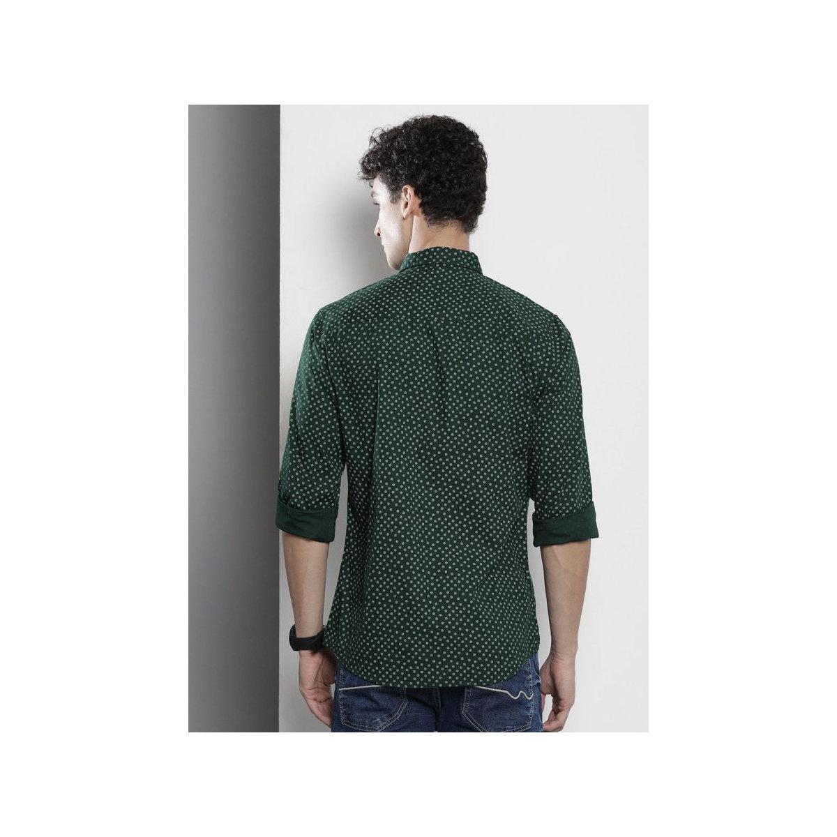 قميص بطبعة ديتسي وياقة سليم-men-clothing-shirts-image-3