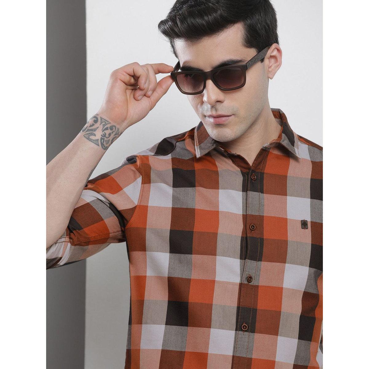 The Indian Garage Co X Styli Men Multi Checked Slim Fit Shirt-men-clothing-shirts-image-1