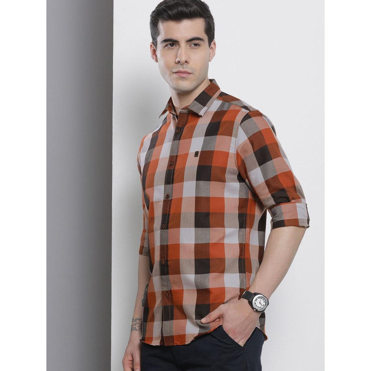 The Indian Garage Co X Styli Men Multi Checked Slim Fit Shirt-men-clothing-shirts-image-4