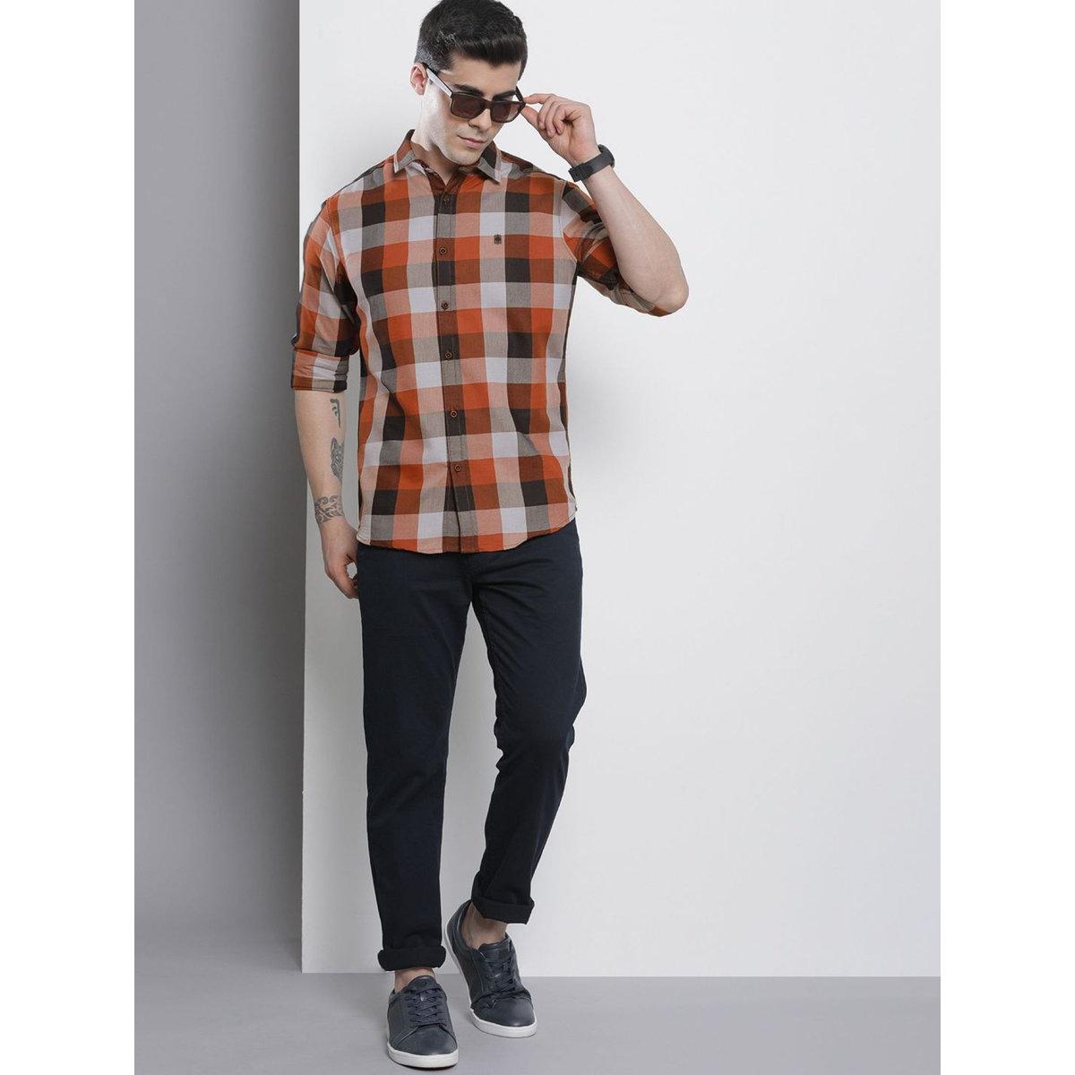 The Indian Garage Co X Styli Men Multi Checked Slim Fit Shirt-men-clothing-shirts-image-5