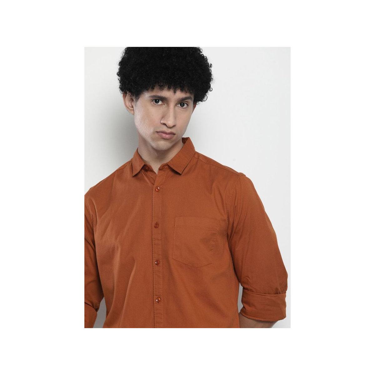 قميص سادة بقصة سليم فيت-men-clothing-shirts-image-1