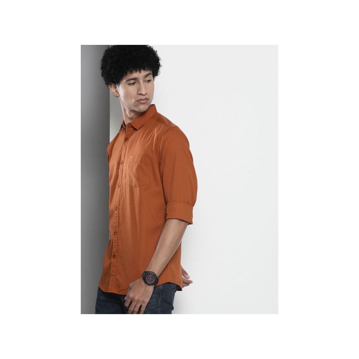 قميص سادة بقصة سليم فيت-men-clothing-shirts-image-4