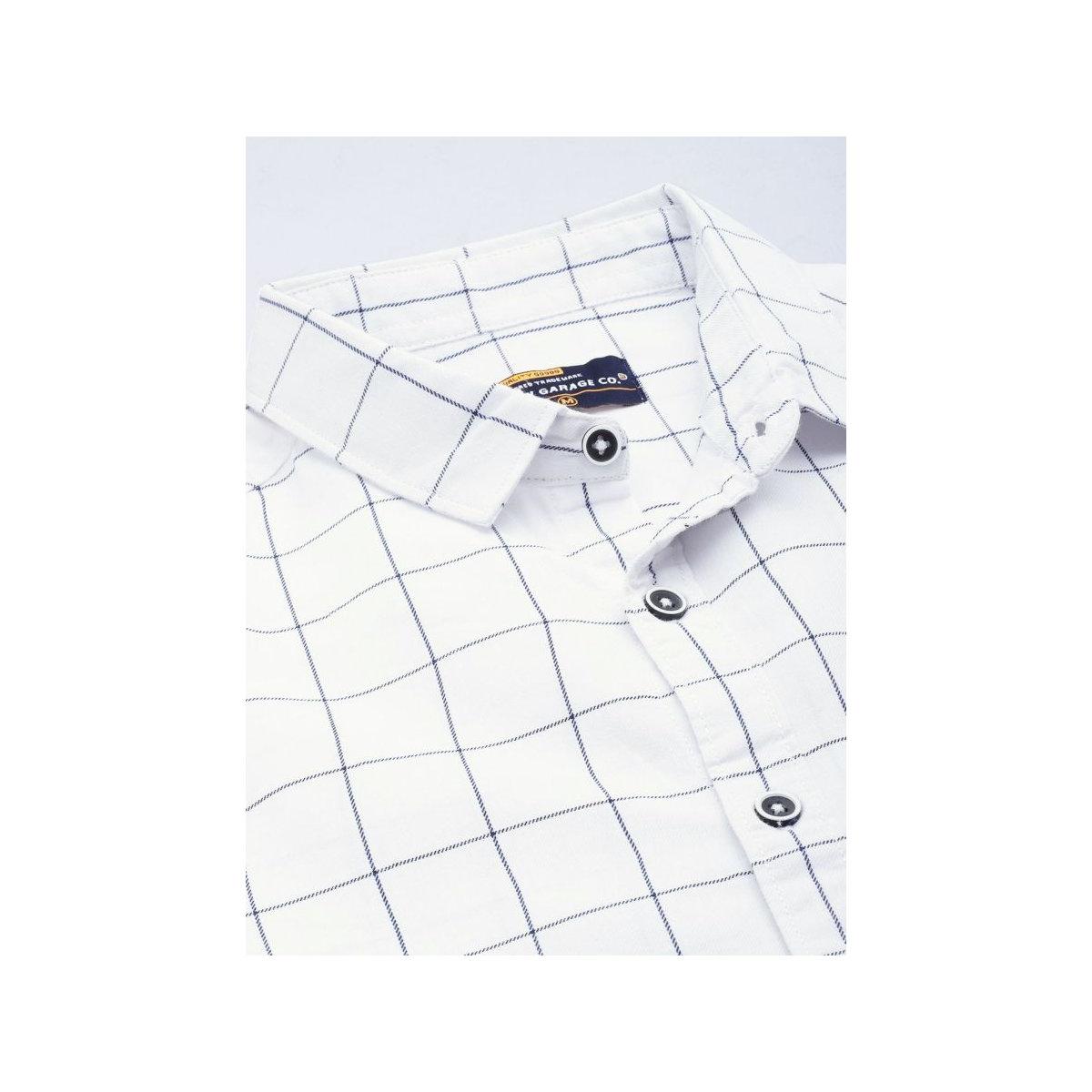 قميص بطبعة مربعات بقصة سليم فيت-men-clothing-shirts-image-2