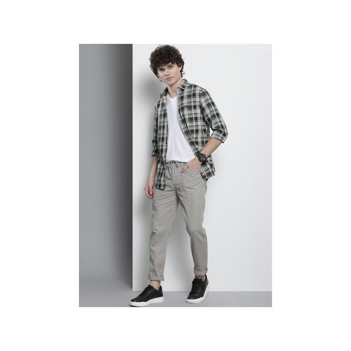The Indian Garage Co X Styli Men Regular Fit Plaid Casual Shirt-men-clothing-shirts-image-5