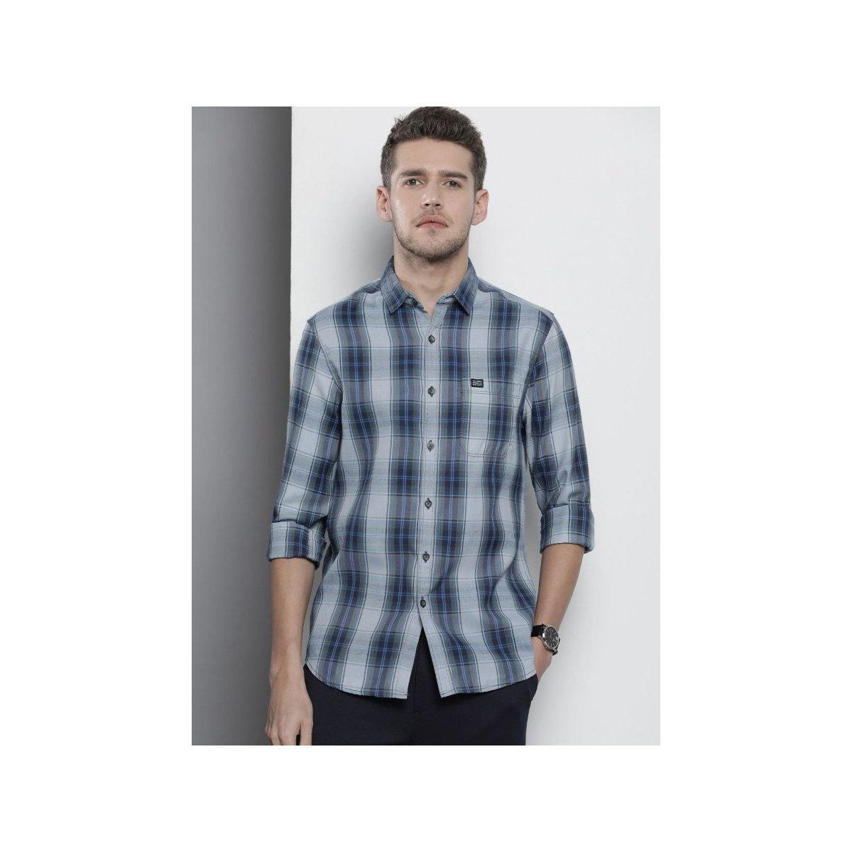 قميص بطبعة مربعات وقصة عادية-men-clothing-shirts-image-4