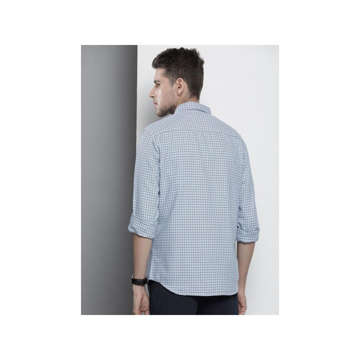 قميص بطبعة مربعات وقصة عادية-men-clothing-shirts-image-3