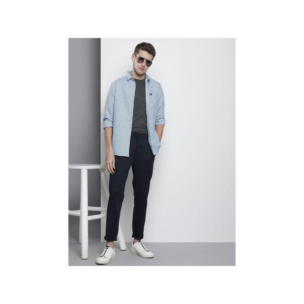 قميص بطبعة مربعات وقصة عادية-men-clothing-shirts-image-5
