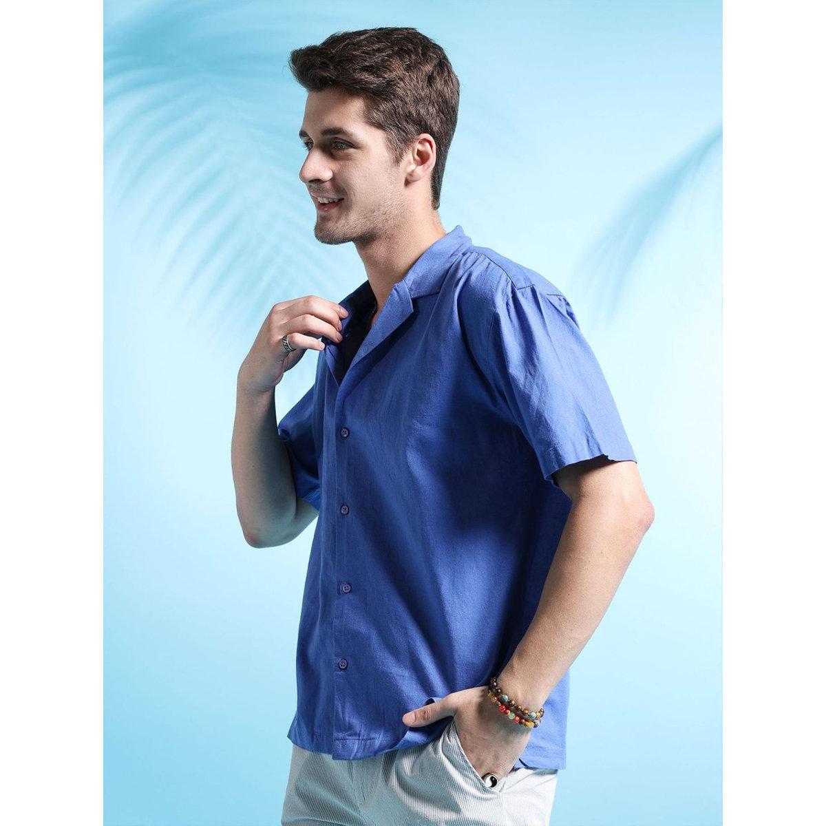 قميص سادة بقصة مريحة-men-clothing-shirts-image-4