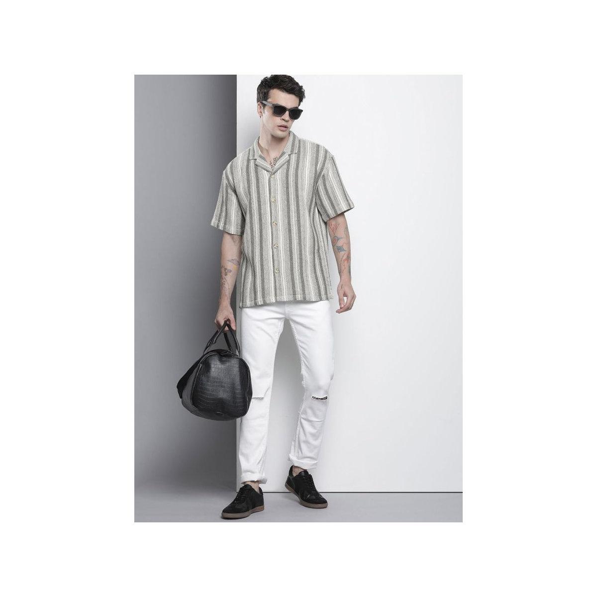 قميص مخطط بياقة ريسورت-men-clothing-shirts-image-3