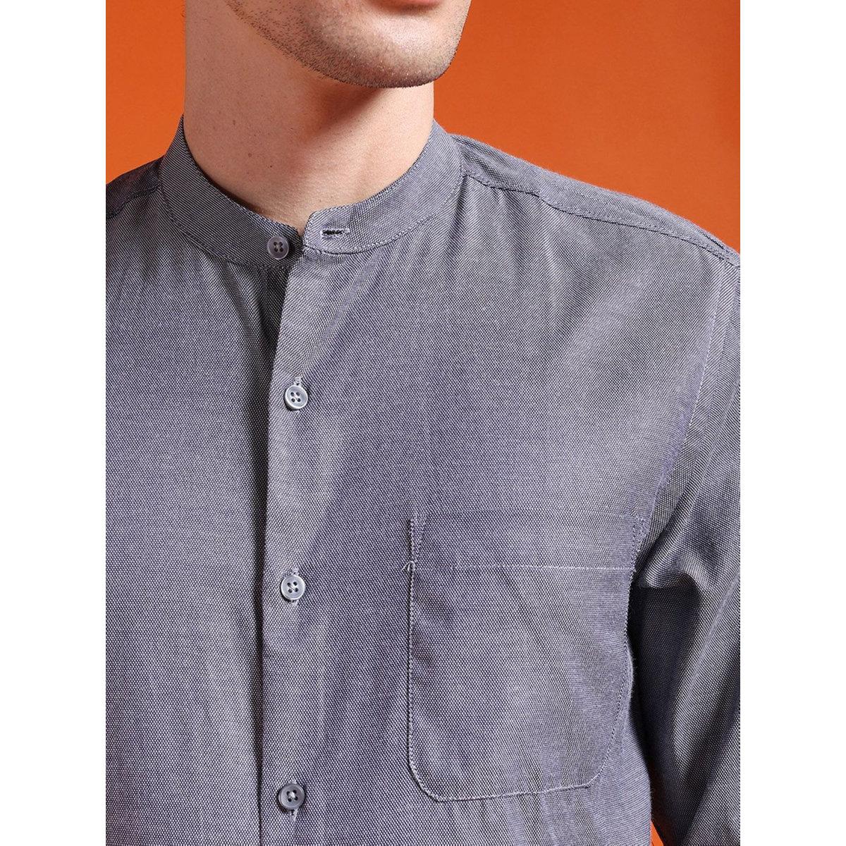 قميص سادة بقصة سليم فيت-men-clothing-shirts-image-2