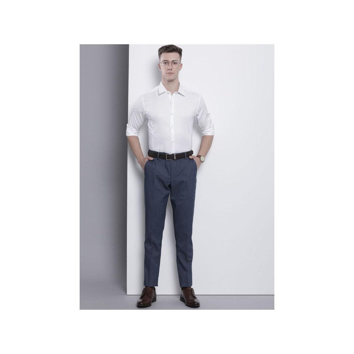 The Indian Garage Co X Styli Men White Slim Fit Solid Formal Shirt-men-clothing-shirts-image-5