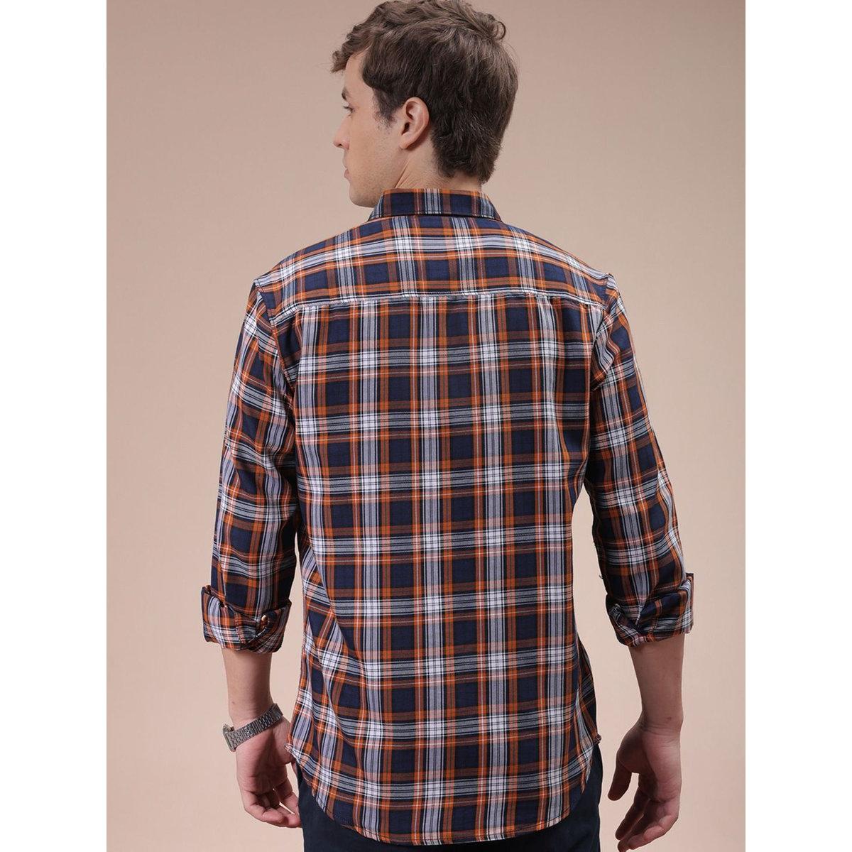 قميص بطبعة مربعات وقصة سليم فيت-men-clothing-shirts-image-6