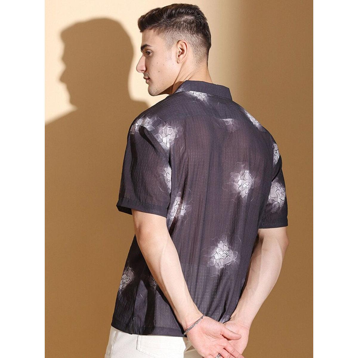 The Indian Garage Co X Styli Men Black Relaxed Fit Resortwear Shirt-men-clothing-shirts-image-5