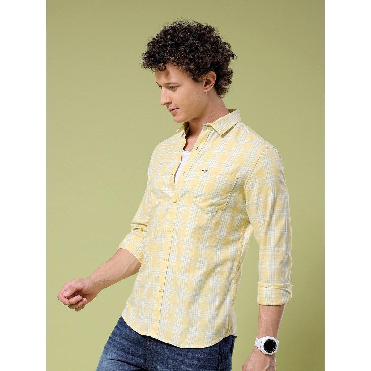 قميص بقصة سليم فيت وطبعة مربعات-men-clothing-shirts-image-3