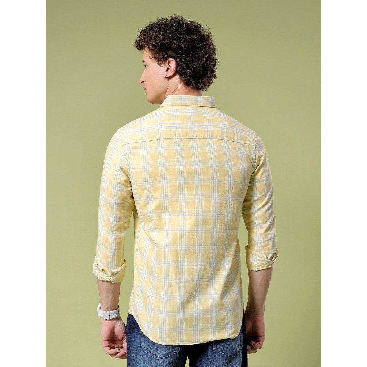 قميص بقصة سليم فيت وطبعة مربعات-men-clothing-shirts-image-5