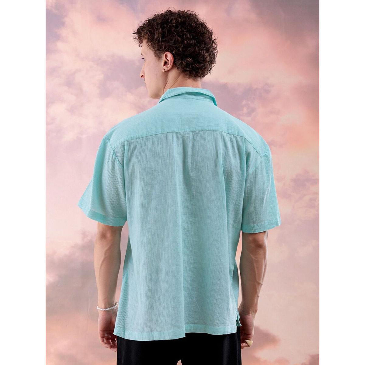 The Indian Garage Co X Styli Men Green Relaxed Fit Resortwear Shirt-men-clothing-shirts-image-5