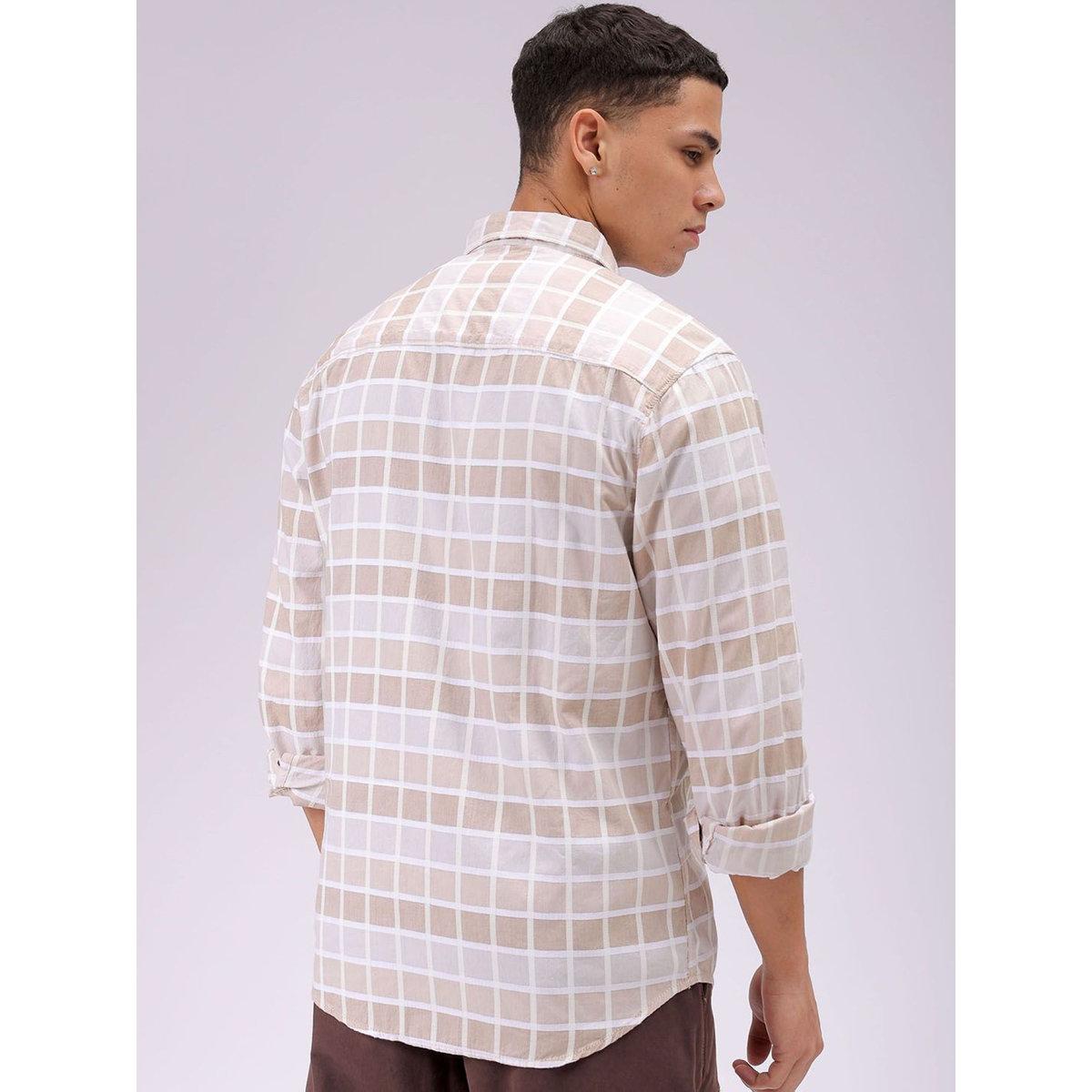 قميص بقصة سليم فيت وطبعة مربعات-men-clothing-shirts-image-4