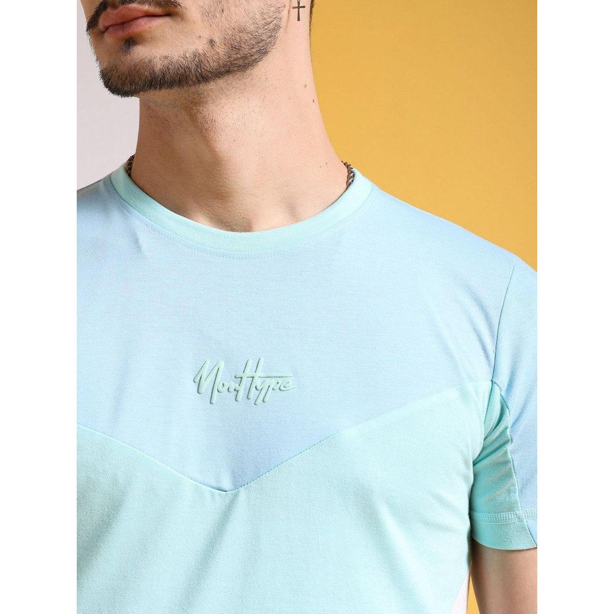 تيشيرت بقصة سليم فيت بنمط كُتل الألوان-men-clothing-tshirtsandpolos-tshirts-image-2