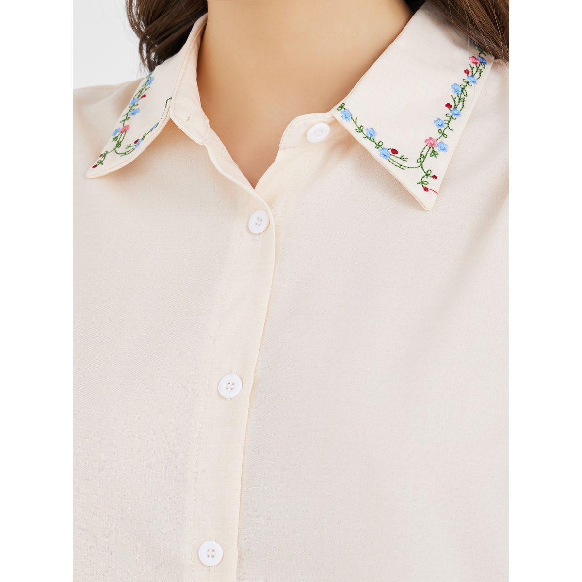 Styli Floral Embroidered Shirts and Pants Co-Ords-women-clothing-coordsets-image-4