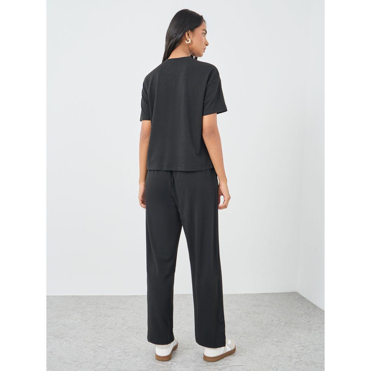 Styli Flower Embroidery Top and Joggers Co-Ords-women-clothing-coordsets-image-6