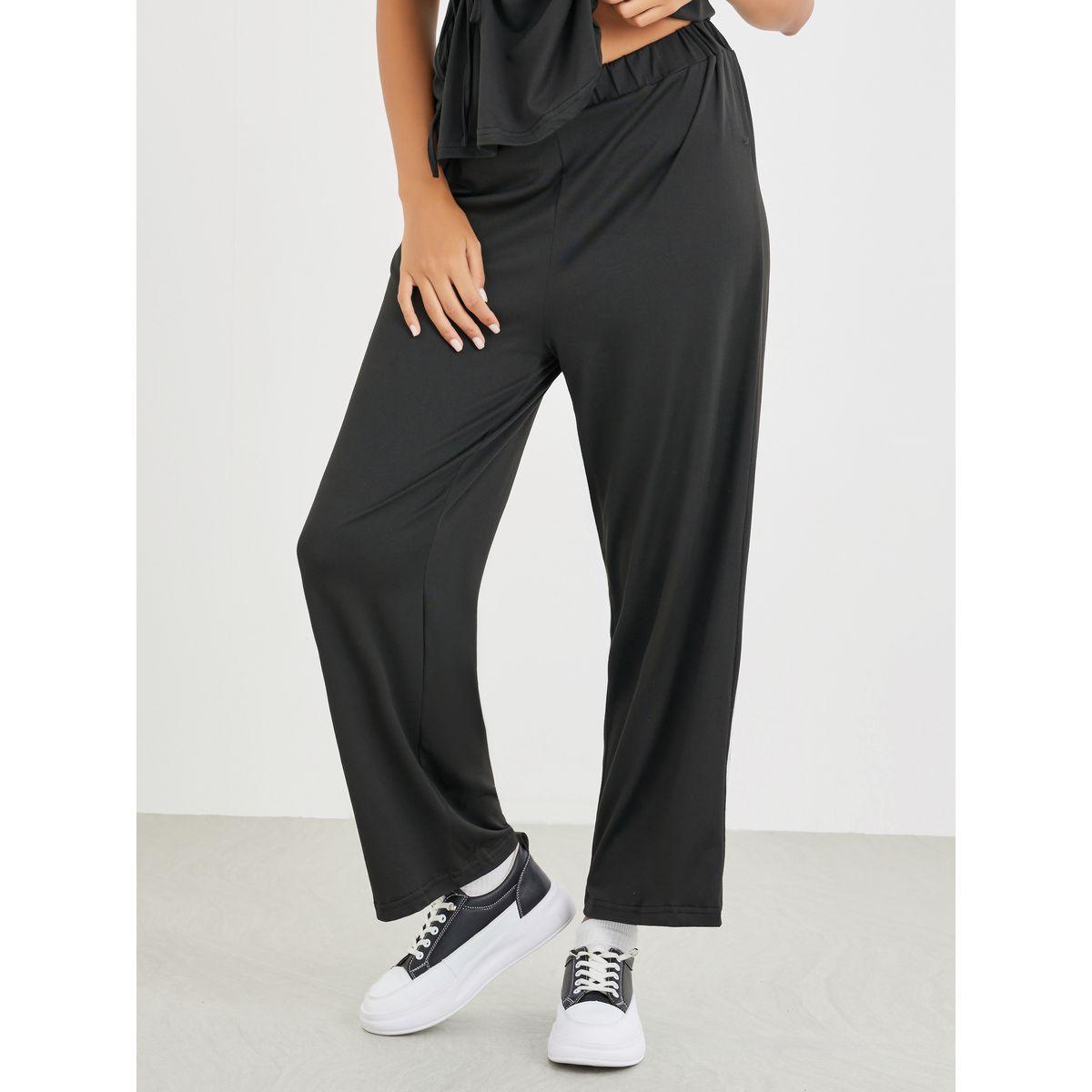 Styli Side Tie Short Sleeve Top and Pants Co-Ords-women-clothing-coordsets-image-5