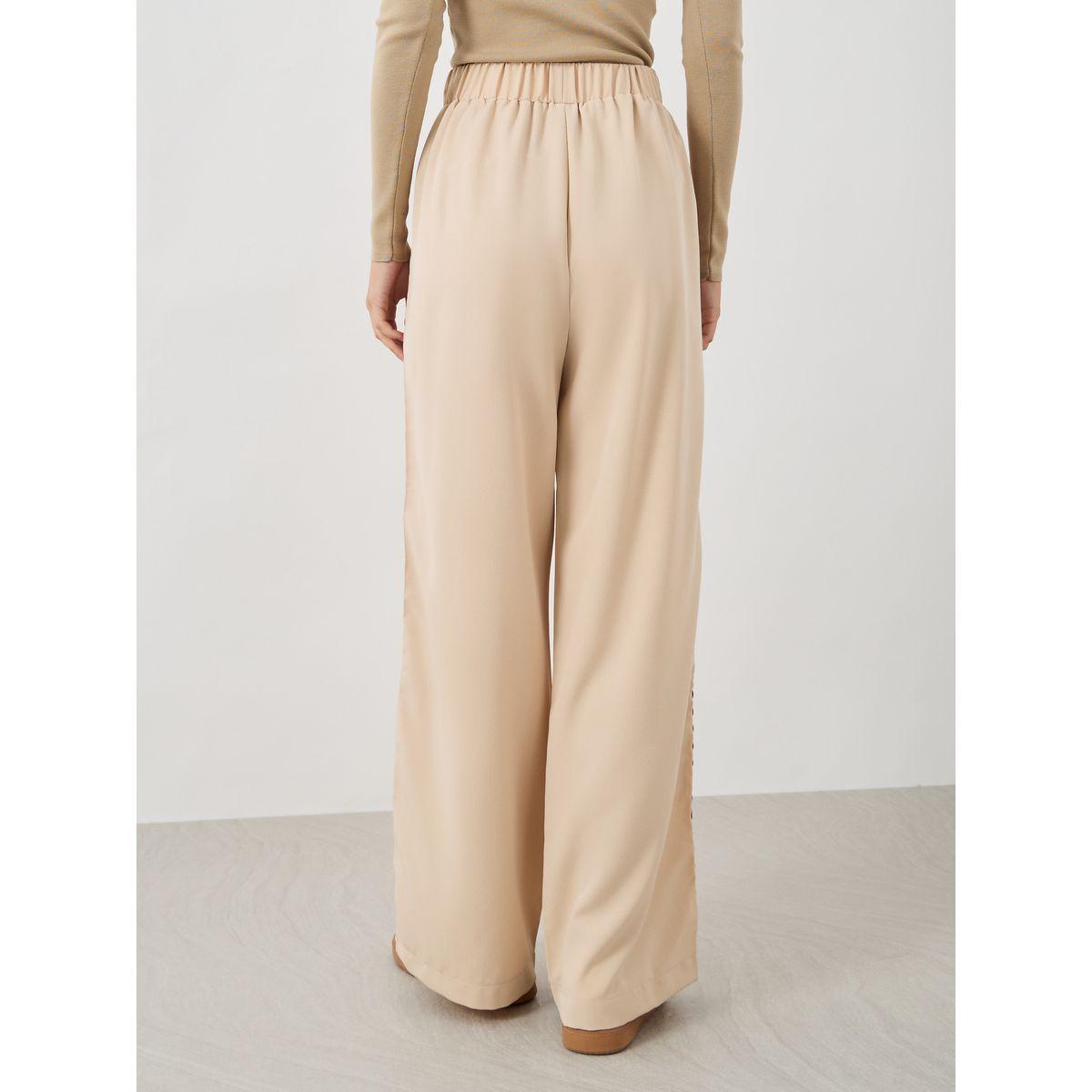 Styli Side Wave Weave Tape Elasticated Waistband Pants-women-clothing-bottoms-trousers-image-4