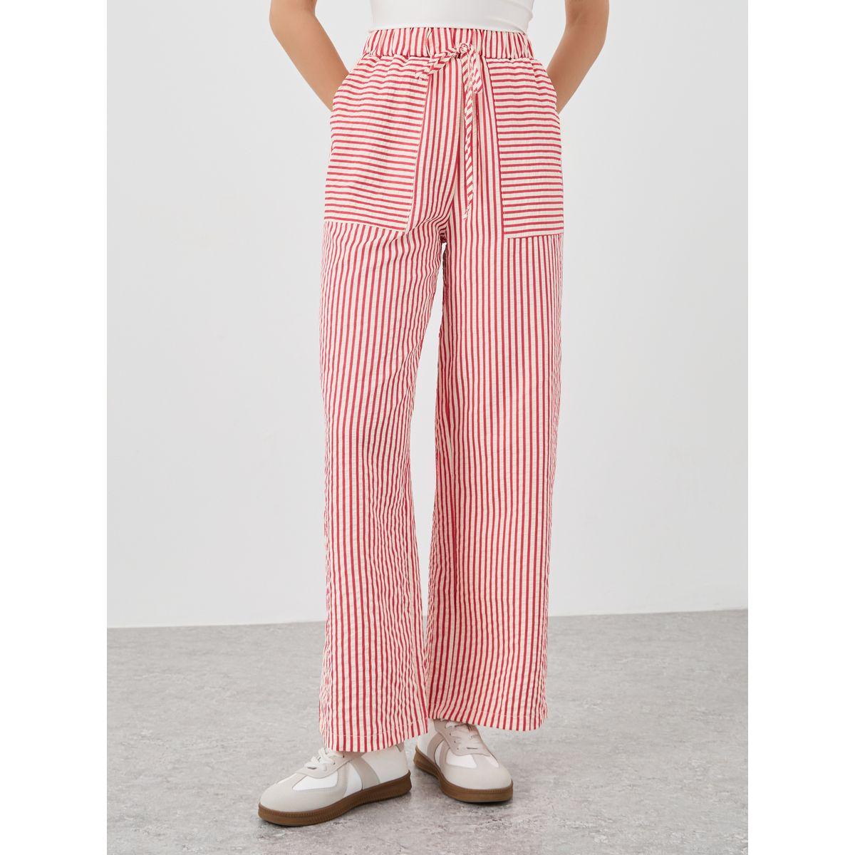 Styli Striped Loose Fit Pants-women-clothing-bottoms-trousers-image-2