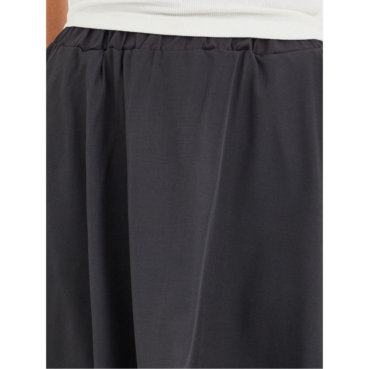 تنورة ميدي سادة بحافة غير متماثلة الطول-women-clothing-bottoms-skirts-image-3