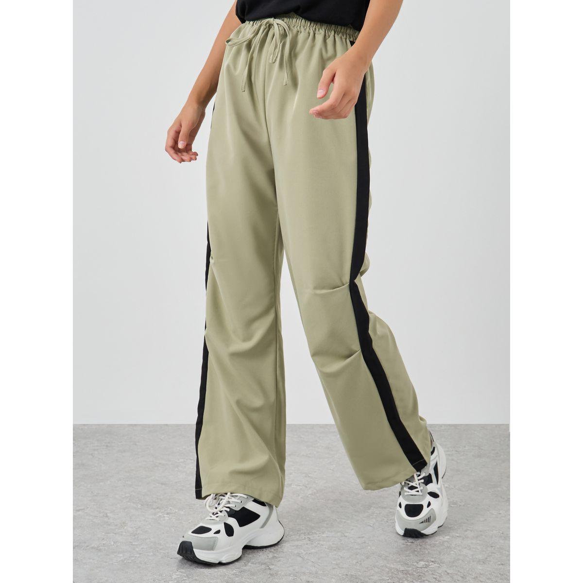Styli Side Panel Cargo Pants with Drawstring-women-clothing-bottoms-trousers-image-2