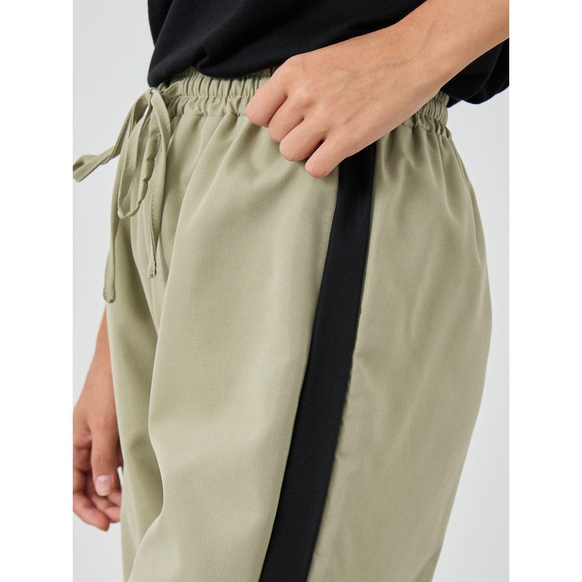 Styli Side Panel Cargo Pants with Drawstring-women-clothing-bottoms-trousers-image-3