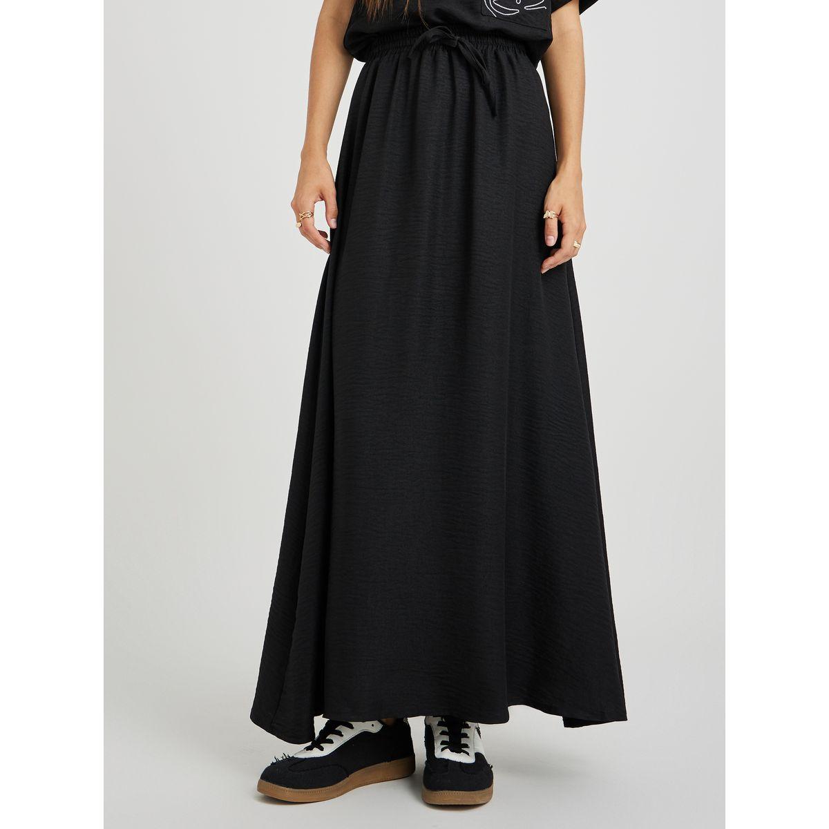 Styli Embroidered Square Neck Top and Drawstring Skirt Co-Ords-women-clothing-coordsets-image-4