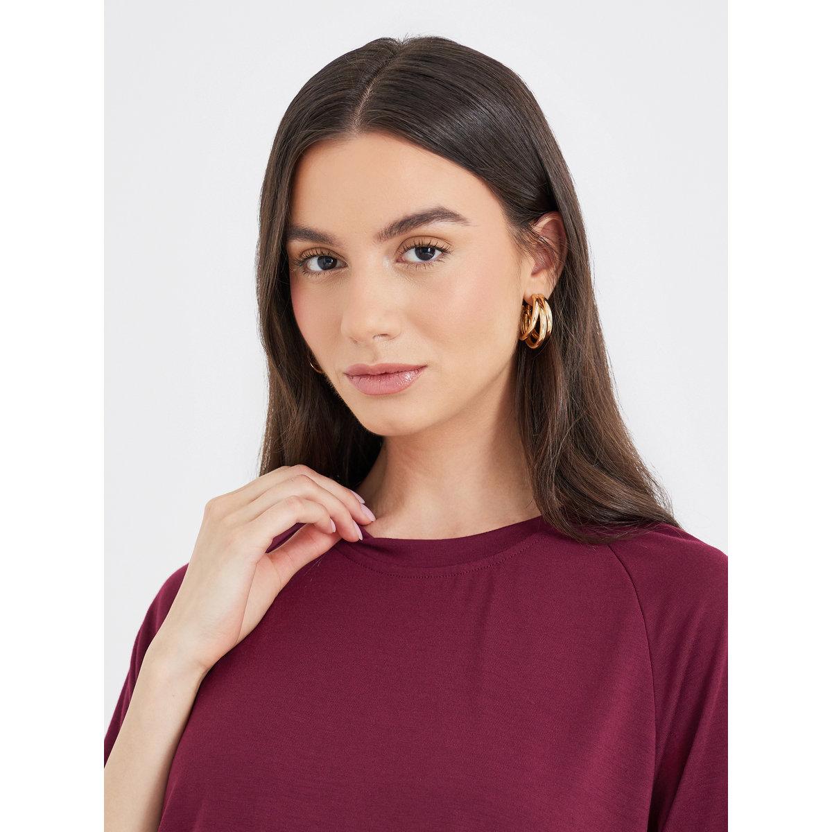Styli Solid Casual T-Shirt and Pants Co-Ords-women-clothing-coordsets-image-3