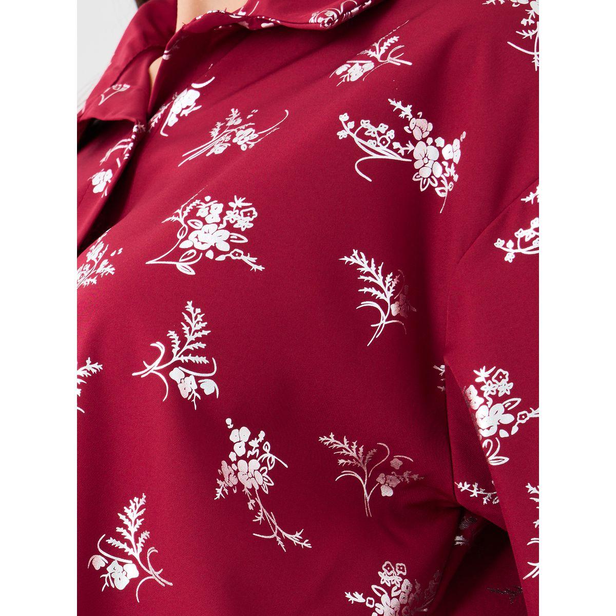 Styli Floral Printed Long Sleeve Shirt and Pants Co-Ords-women-clothing-coordsets-image-3