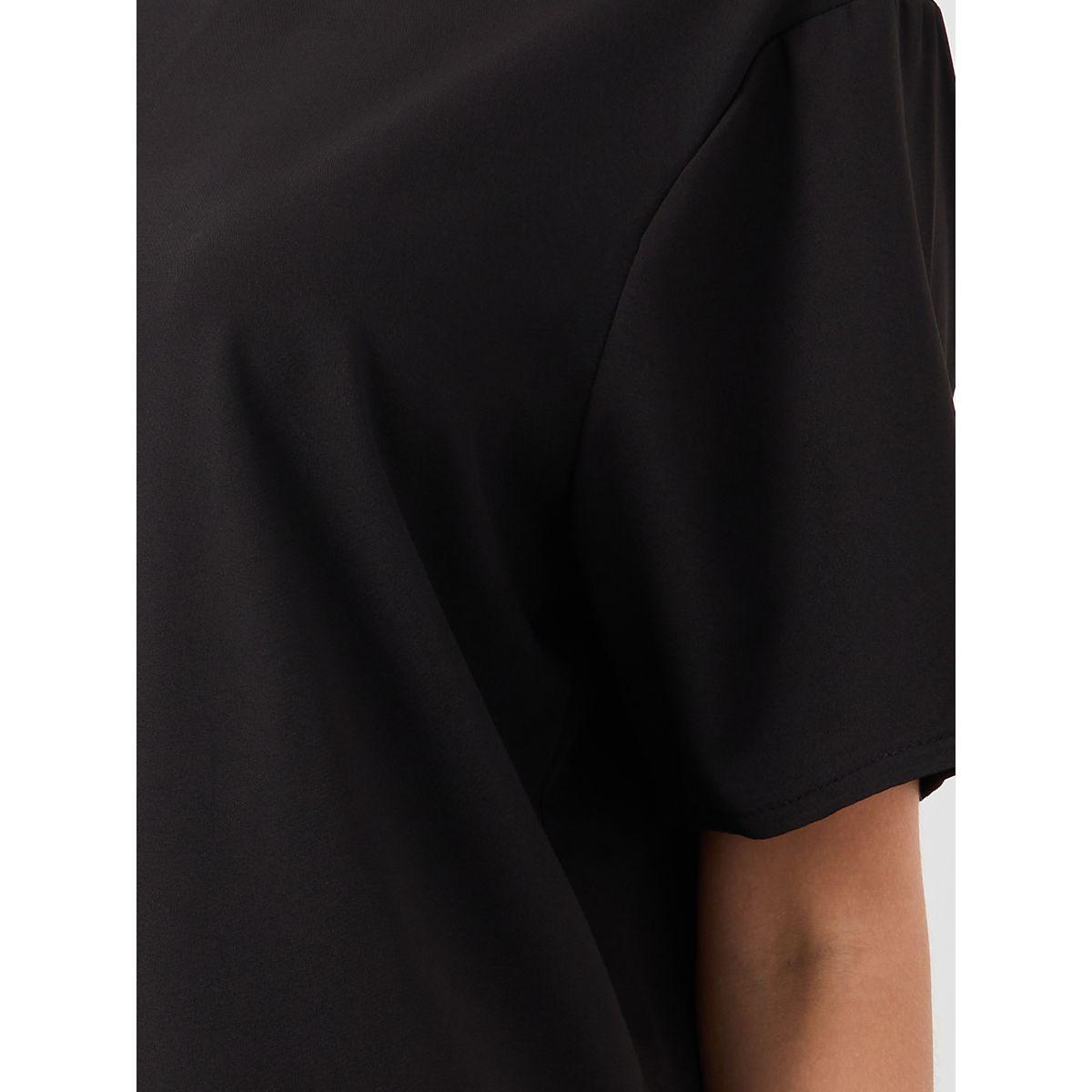 Styli Solid Short Sleeve T-Shirt and Skirts Co-Ords-women-clothing-coordsets-image-3