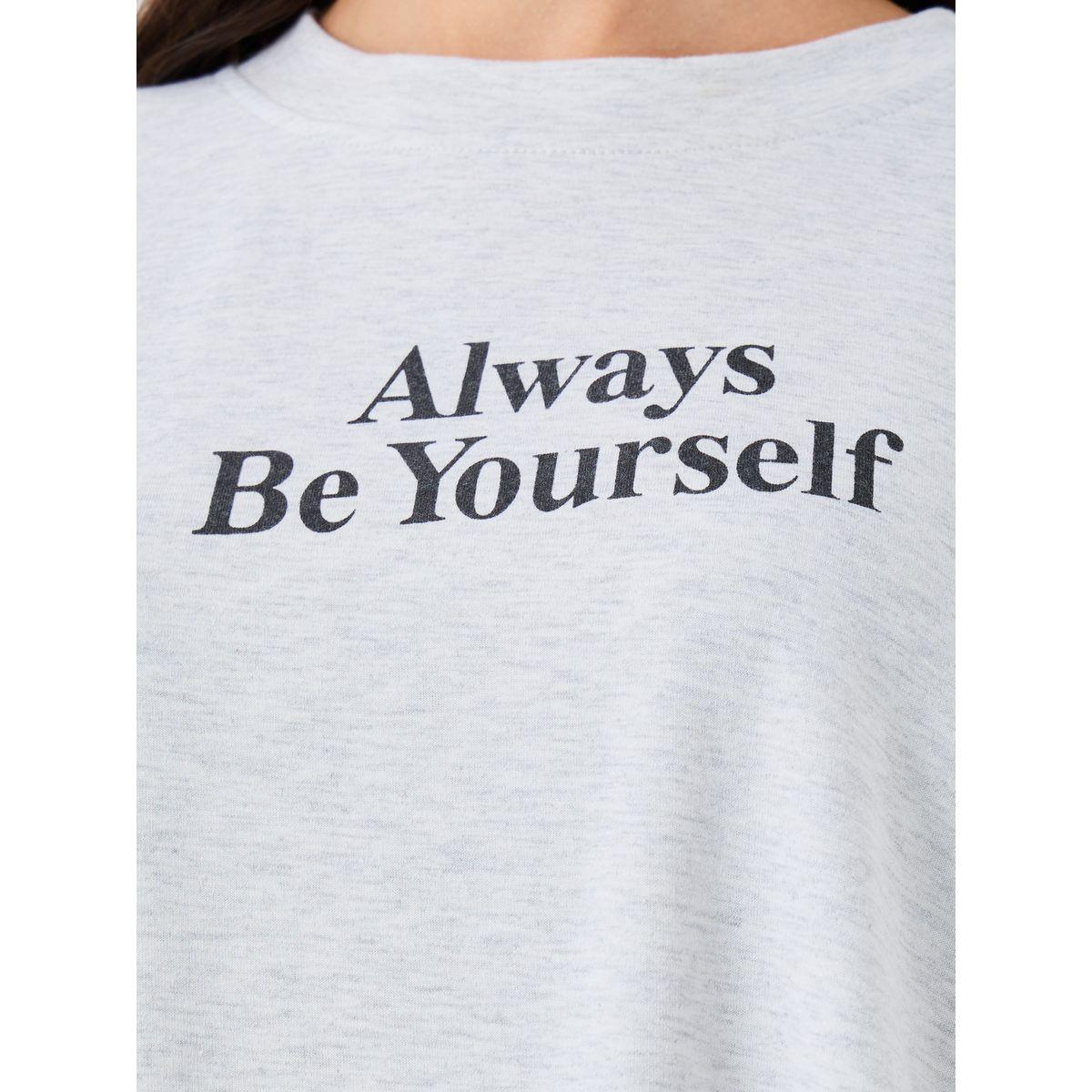 Styli Slogan Print Short Sleeve T-Shirt and Pants Co-Ords-women-clothing-coordsets-image-4