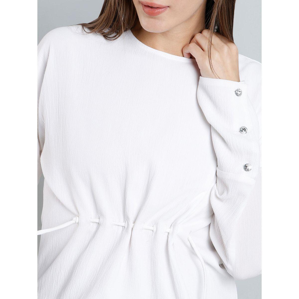 بلوزة سادة مزينة بأزرار مع أكمام طويلة-women-clothing-shirtsandblouses-blouses-image-2