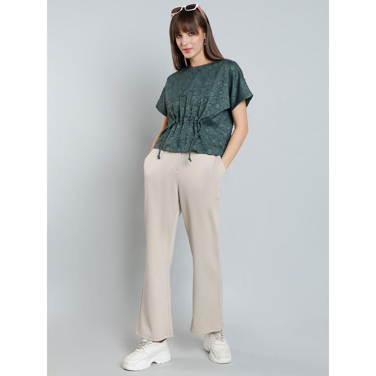 بلوزة بتفاصيل مُطرّزة وأكمام قصيرة-women-clothing-shirtsandblouses-blouses-image-1