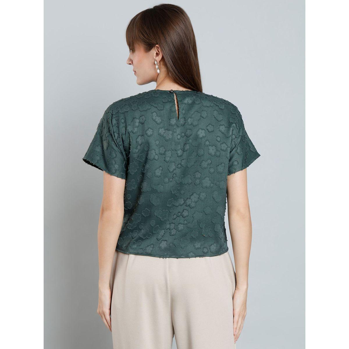 SYVA Embroidered Details Top with Short Sleeves-women-clothing-shirtsandblouses-blouses-image-5