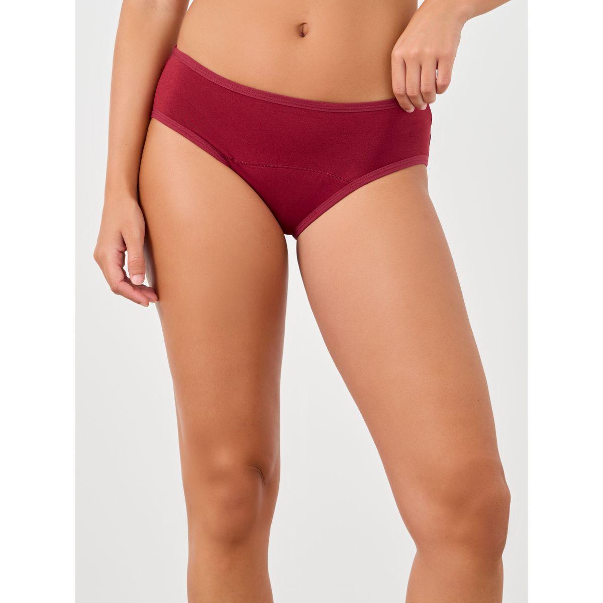 Styli Solid Absorbant Period Cotton Briefs-women-clothing-lingerie-panties-image-1