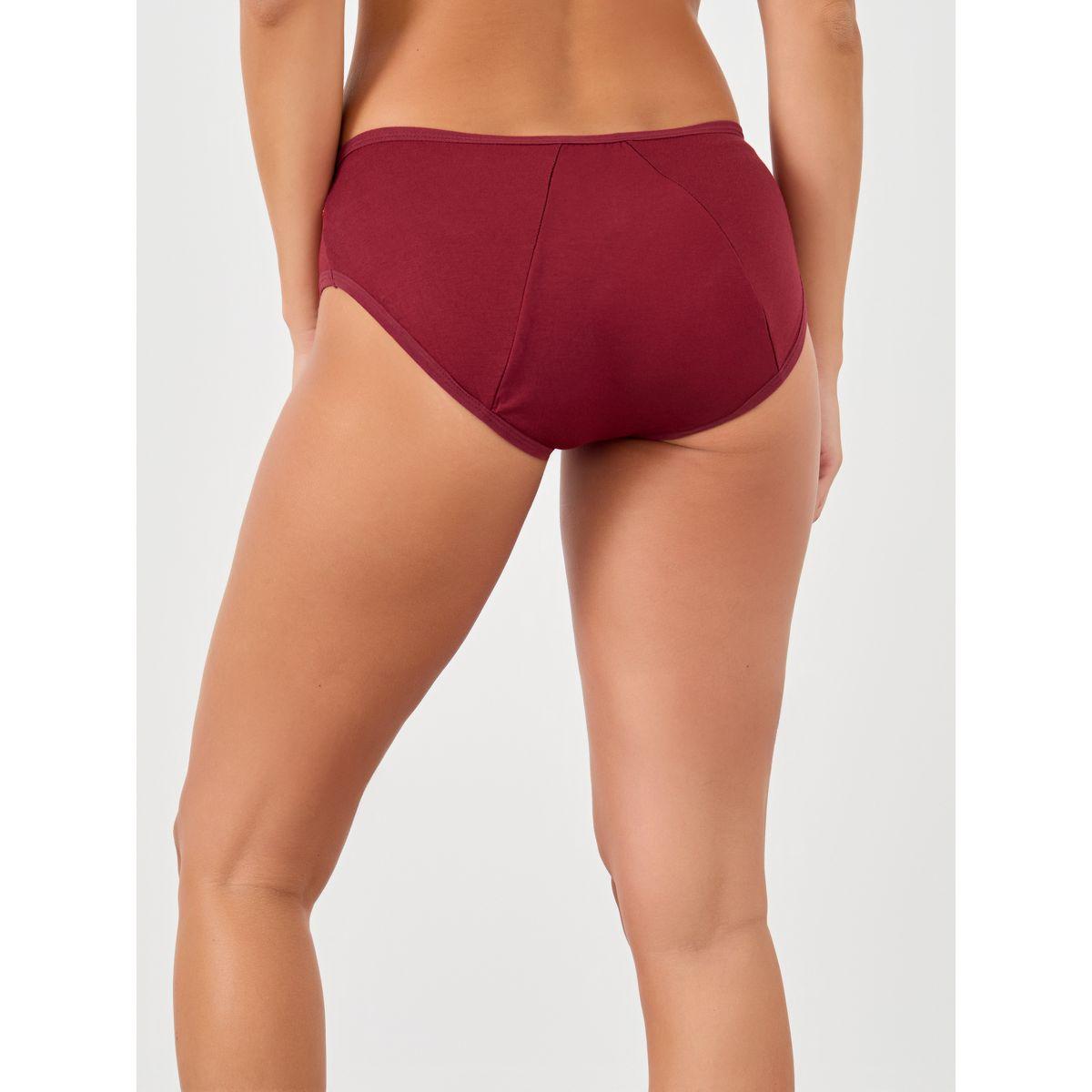 Styli Solid Absorbant Period Cotton Briefs-women-clothing-lingerie-panties-image-4