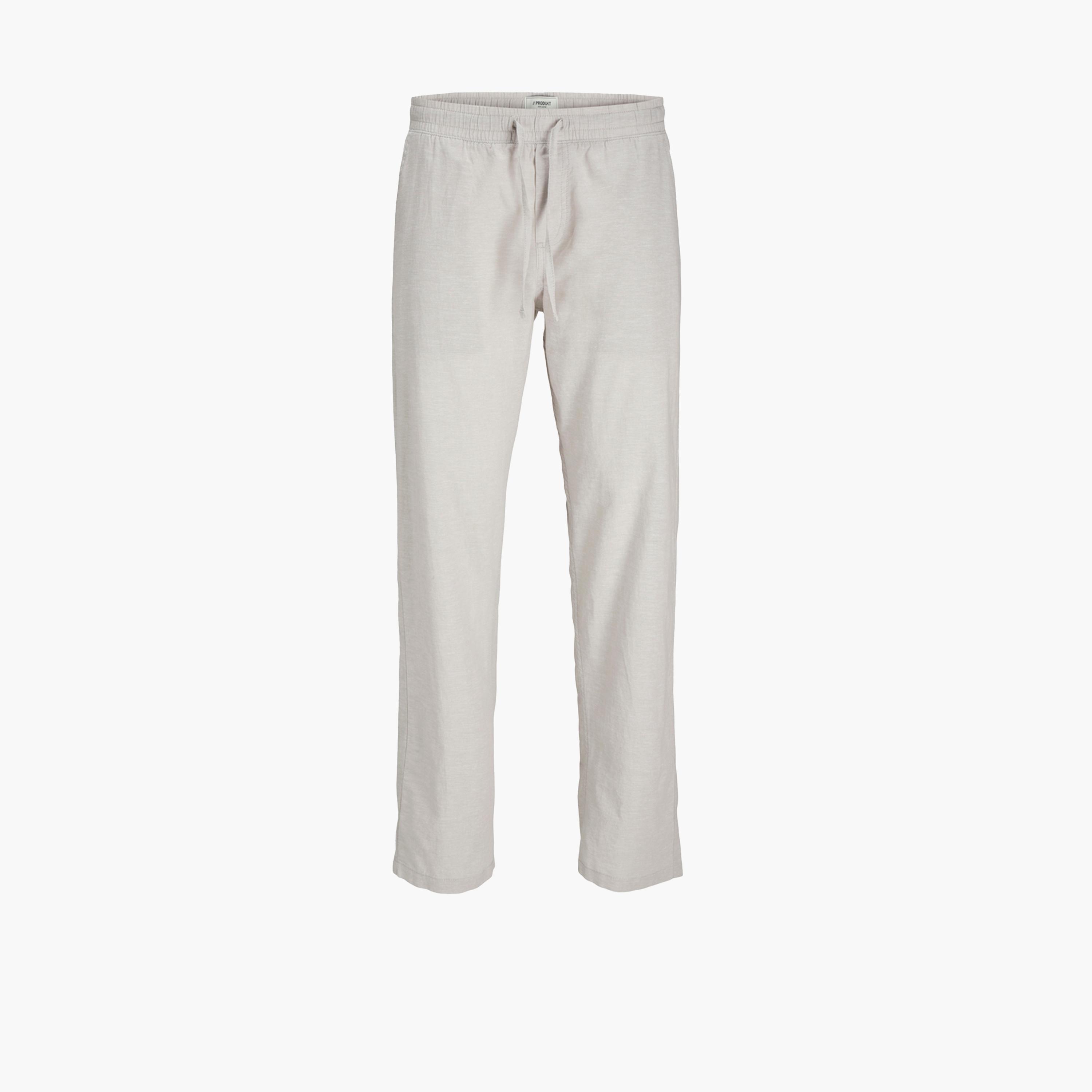 برودكت-  بنطال رياضي متوسط الارتفاع قصّة عادية ورباط-men-clothing-bottoms-joggers-image-1