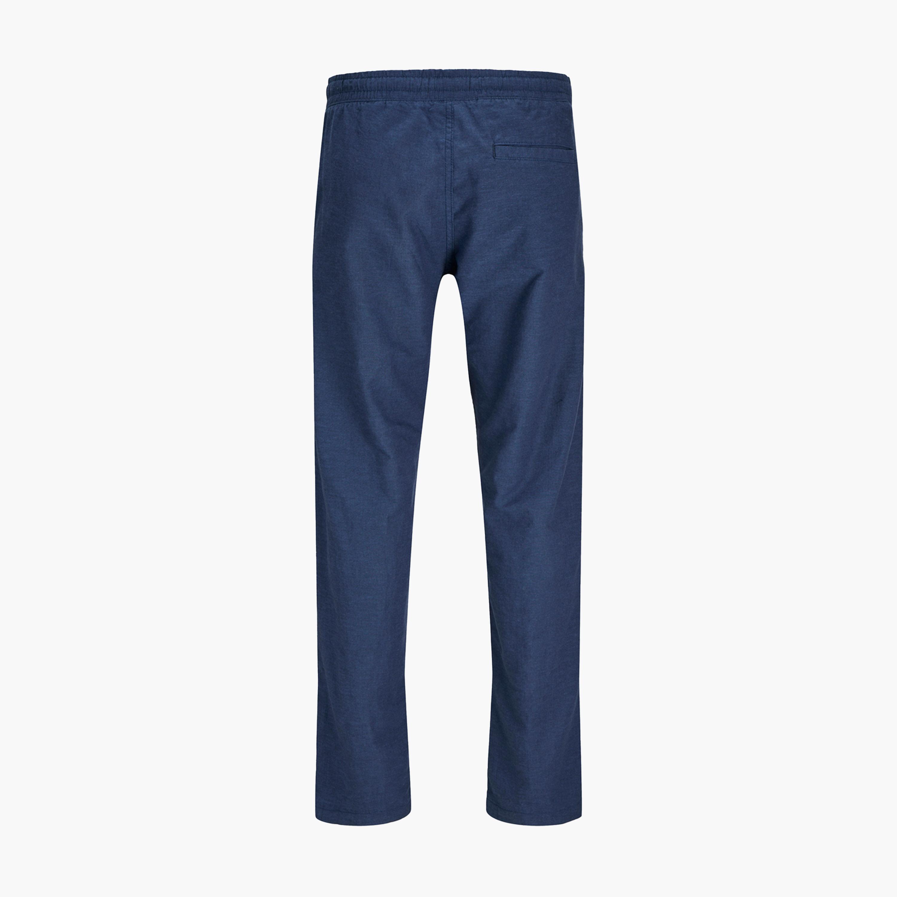 برودكت-  بنطال رياضي متوسط الارتفاع قصّة عادية ورباط-men-clothing-bottoms-joggers-image-2