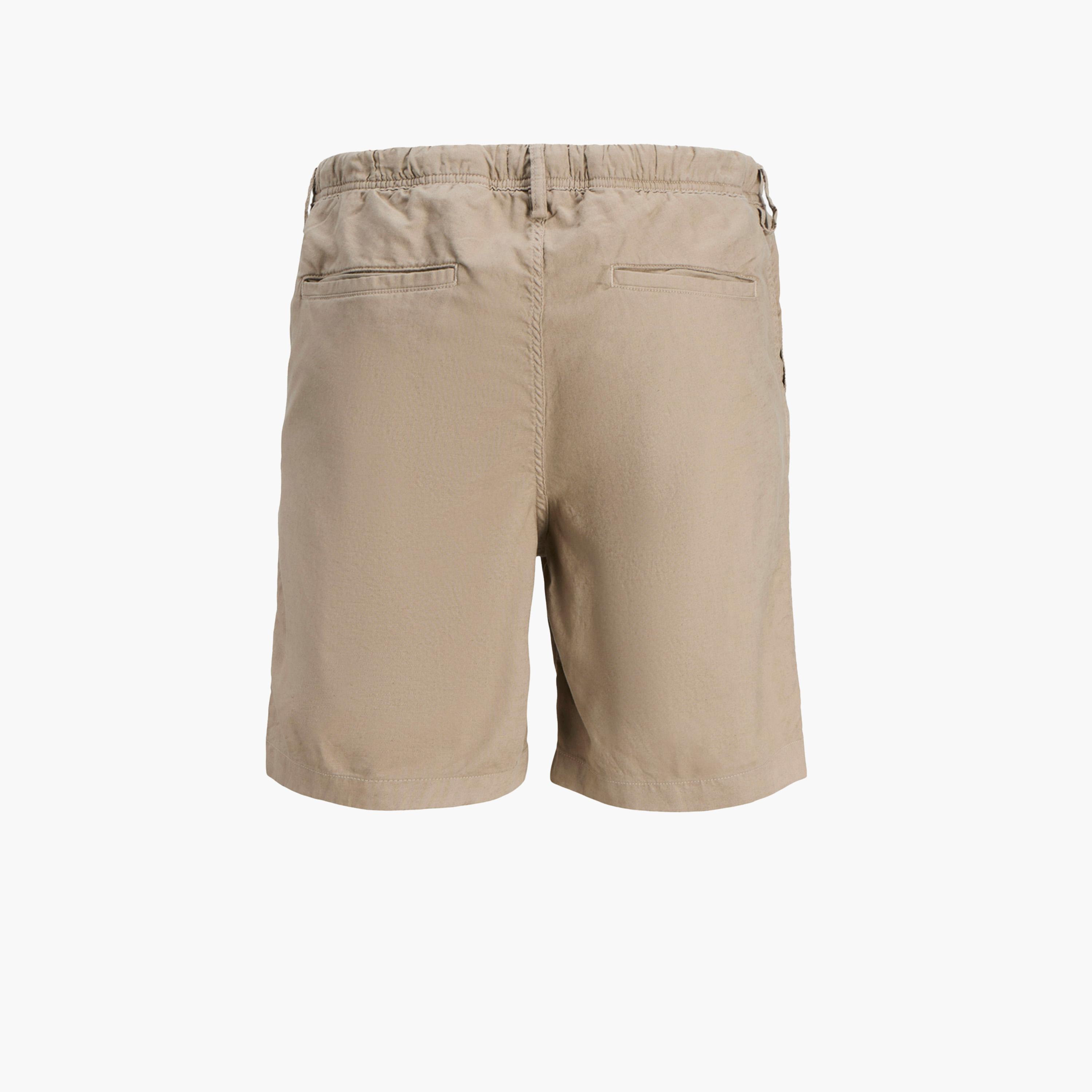 برودكت-  شورت سادة قصّة عادية مع رباط-men-clothing-bottoms-shorts-image-1