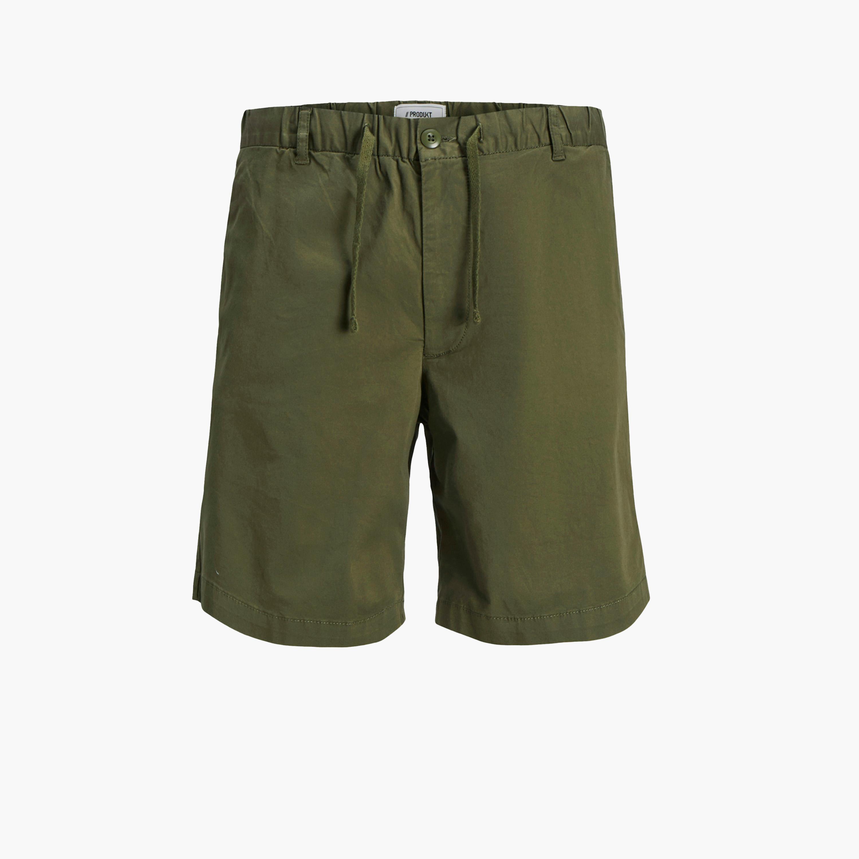 Produkt Solid Regular Fit Shorts with Drawstring-men-clothing-bottoms-shorts-image-1