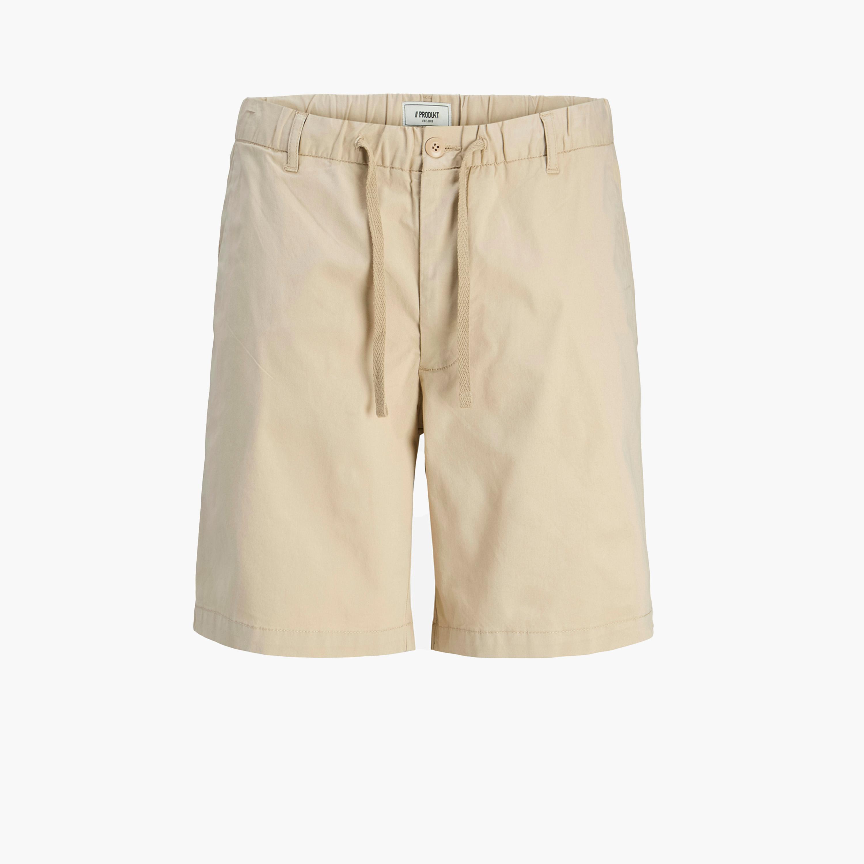 Produkt Solid Regular Fit Shorts with Drawstring-men-clothing-bottoms-shorts-image-1