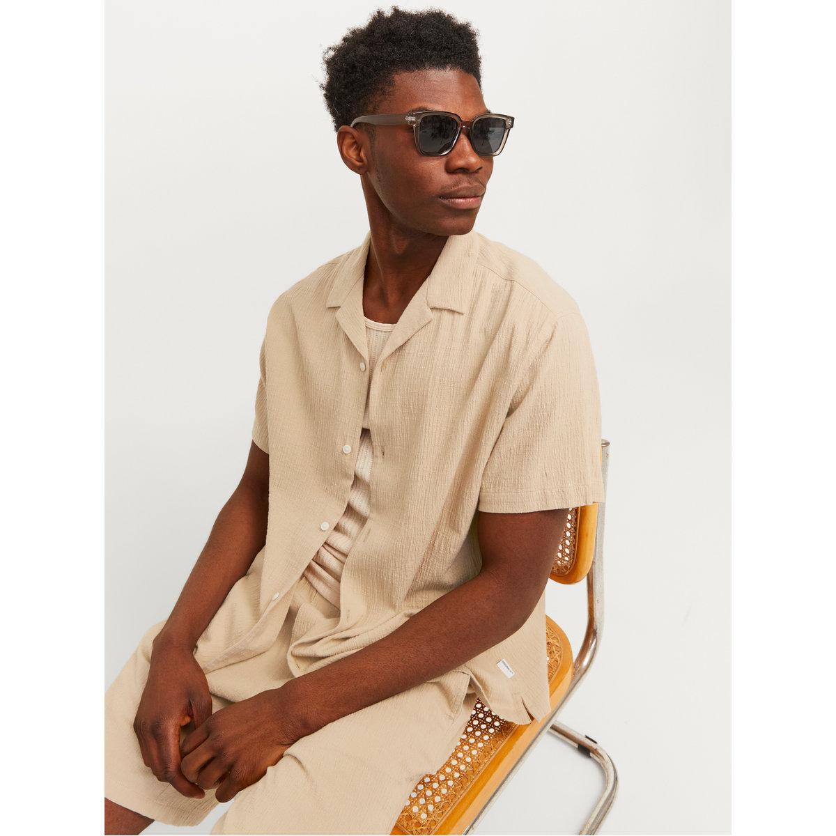 Jack & Jones Textured Resort Collar Regular Fit Shirt-men-clothing-shirts-image-2