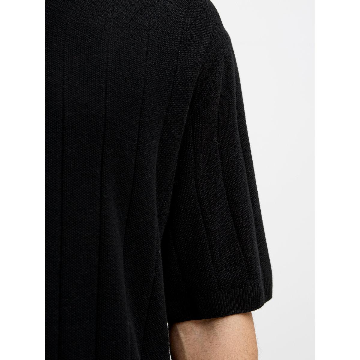 قميص مخطط بياقة بولو وأكمام قصيرة-men-clothing-shirts-image-5